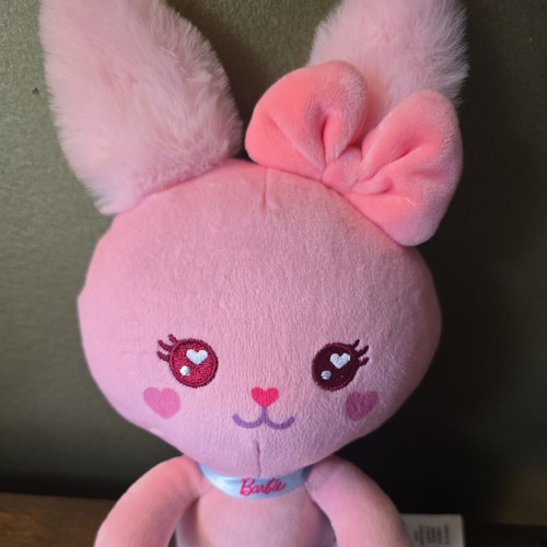 Barbie Stuffed Animal, 7-inch Pet Bunny Plushie with Glitter Collar - Picture 4 of 4