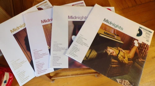 Taylor Swift Midnights Full Set of 4 Colored Vinyl Clock Design Covers Sealed LP