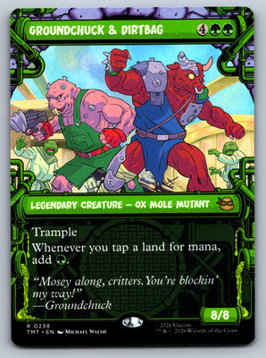 Groundchuck & Dirtbag Borderless NONFOIL - TMNT Ninja Turtles - MTG