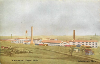 #ad #ad c1910 Kalamazoo Michigan Paper Mills occupation Star Paper #110 Postcard 26 1335 $14.99