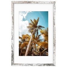 16x24 Picture Frame with Mat For 12x18 High Definition Glass Wide Molding