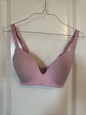 Victoria  s Secret T-Shirt Lightly Lined Wireless Bra Pink 32D FREE SHIPPING