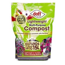 Image of Doff Lightweight Multi-Purpose Compost - 15 Litre - 100% Peat Free