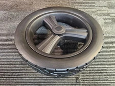 Stroller Rear Wheel Replacement 14" Diameter x 3" Thickness, Black