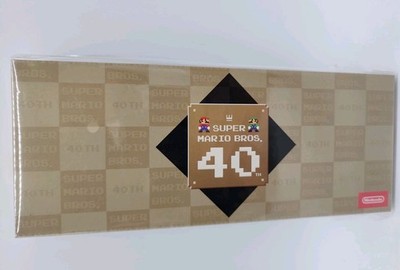 Super Mario Bros 40th Anniversary Exclusive Promotional Pin Set GameStop ~ NEW