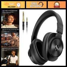Wireless Bluetooth Over Ear Headphones, 72H Playtime, Hi-Res Audio, Built-in Mic