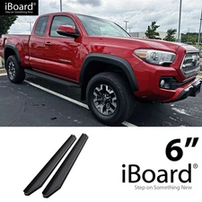 APS Wheel-to-Wheel Board Black 6" Fit Toyota Tacoma Access Cab 6ft Bed 05-23