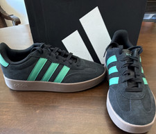 adidas Barreda Black Green JR1326 Suede Low Top Men  s Sneakers