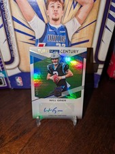 Will Grier 2019 Panini Elite Turn Of The Century Rookie Auto SP /99 TC-WG1