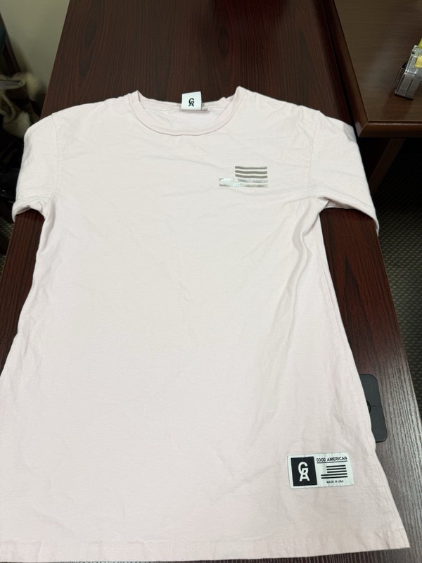 Women's Good American oversized graphic tee Good squad size XS / small Pink