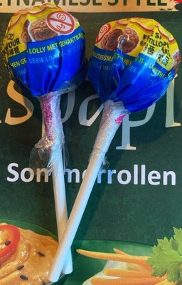 2x IKEA Chupa Chups Lollipop ''Limited Edition'' Köttbullar/Fleischbällchen selten