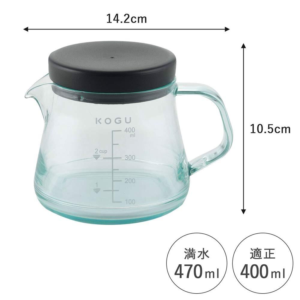 UTE様確認 42900 Coffee Kogu Server 400Ml Dishwasher Safe Scale 42882