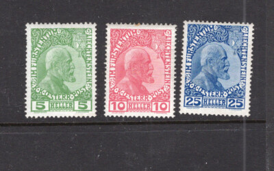 Liechtenstein 1-3 mint hinged lite hinge nice set | eBay