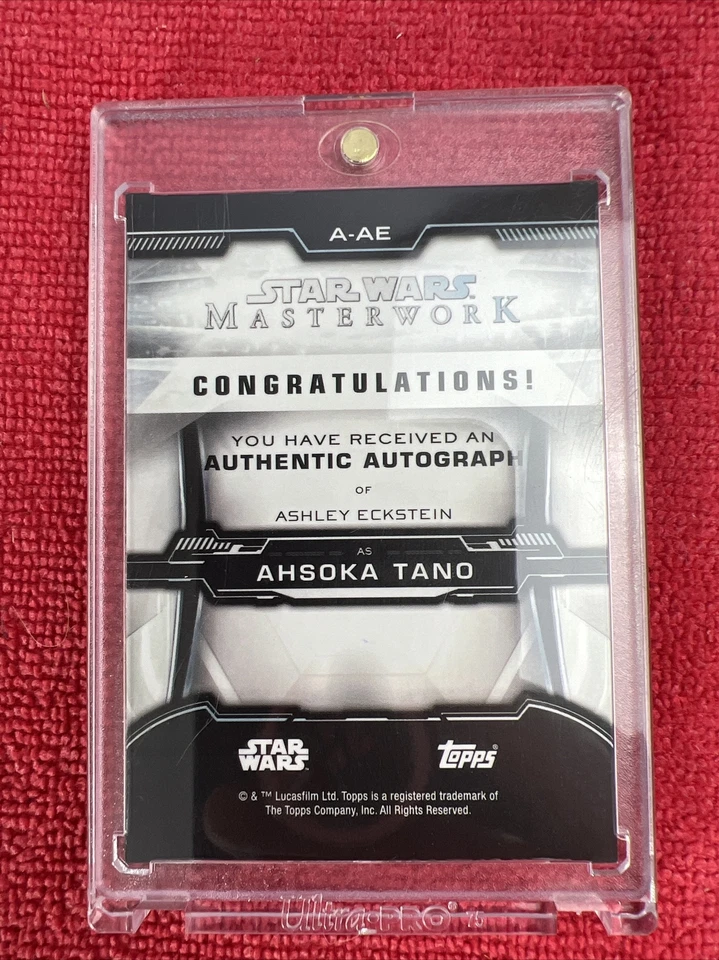 🔥 AHSOKA TANO 2019 TOPPS STAR WARS MASTERWORK A-AE ASHLEY ECKSTEIN AS AUTOGRAPH - Image 4 of 4