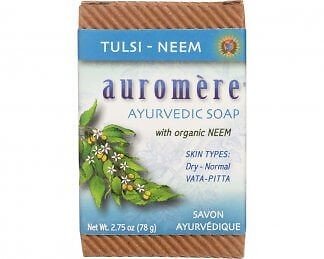 Auromere Ayurvedic Products Soap-Tulsi-Neem 275 унции мыло 2190₽