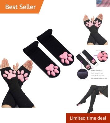 Adorable Cat Claw Socks & Gloves for Women - Perfect Gift for Cat Lovers