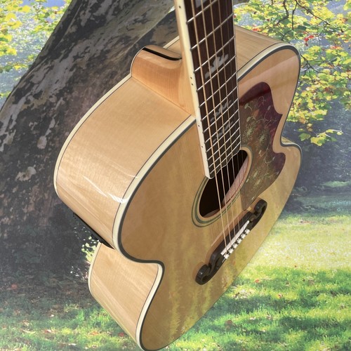 Guitarra Eléctrica Acústica SJ200 Tiger Line Cuerpo Trasero con Ecualizador 301 Envío Gratis - Imagen 9 de 10
