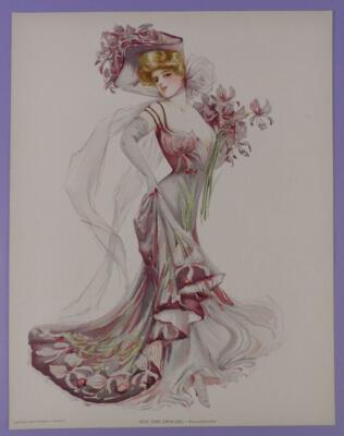 New York Show Girl - Knickerbocker, Originaldruck von 1907 aus unbenutztem Bestand