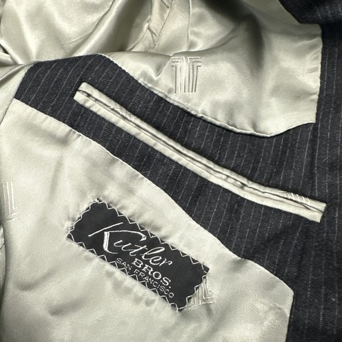 Blazer Lanvin lana vergine uomo grigio righe 2 bottoni 36 (vedi misure) - Foto 6 di 14