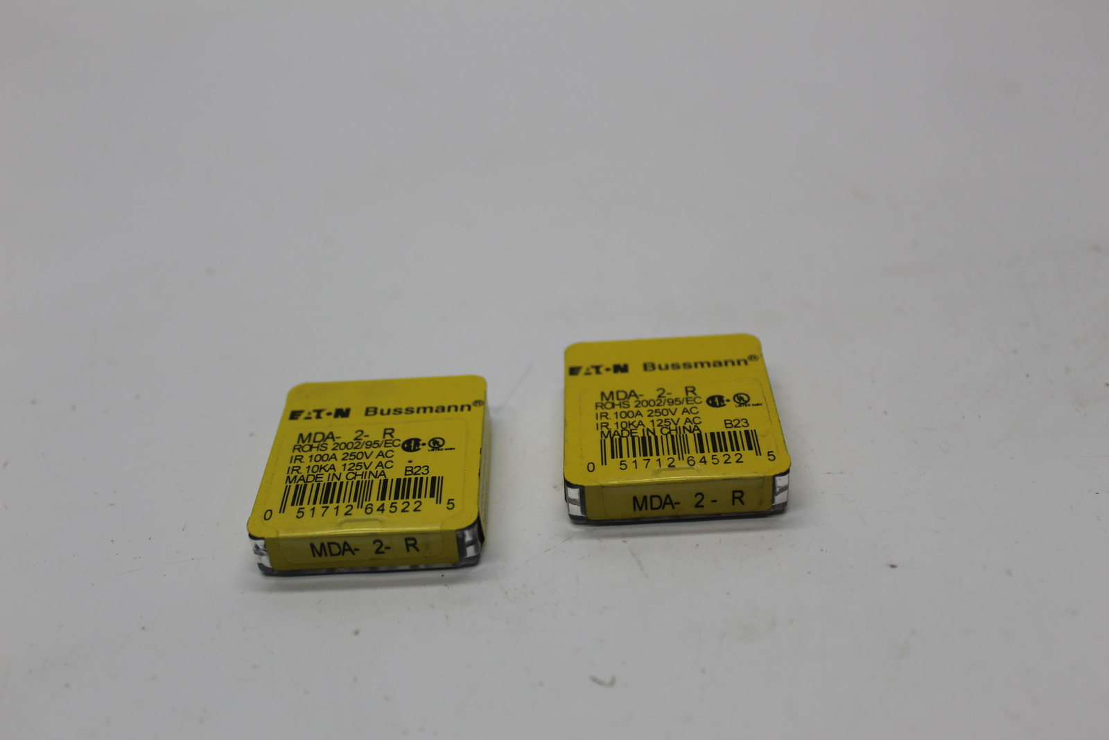 BUSSMANN MDA-2-R LOT OF 2 PKG OF 5 NSMP