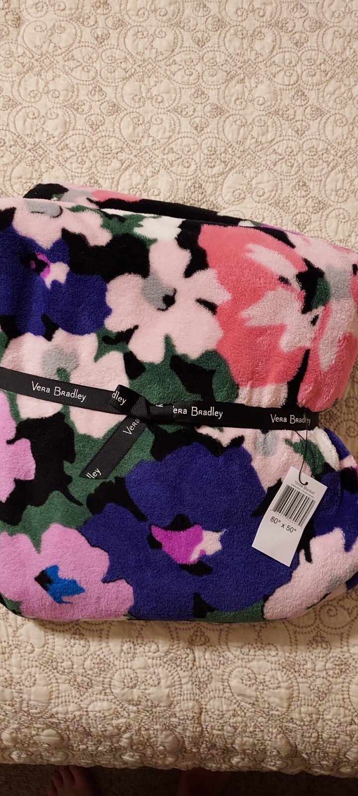 Vera Bradley Throw Blanket Nomadic Floral 50" X 80" Very Soft Never for