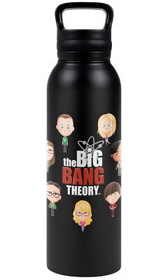 Big Bang Theory Emojis 24oz Insulated Canteen Water Bottle Loop Cap