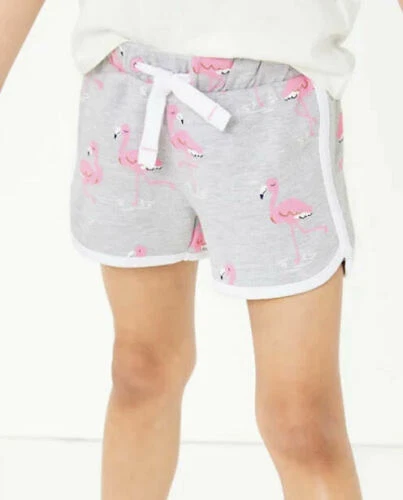 Printed Cotton-jersey Shorts In Pink