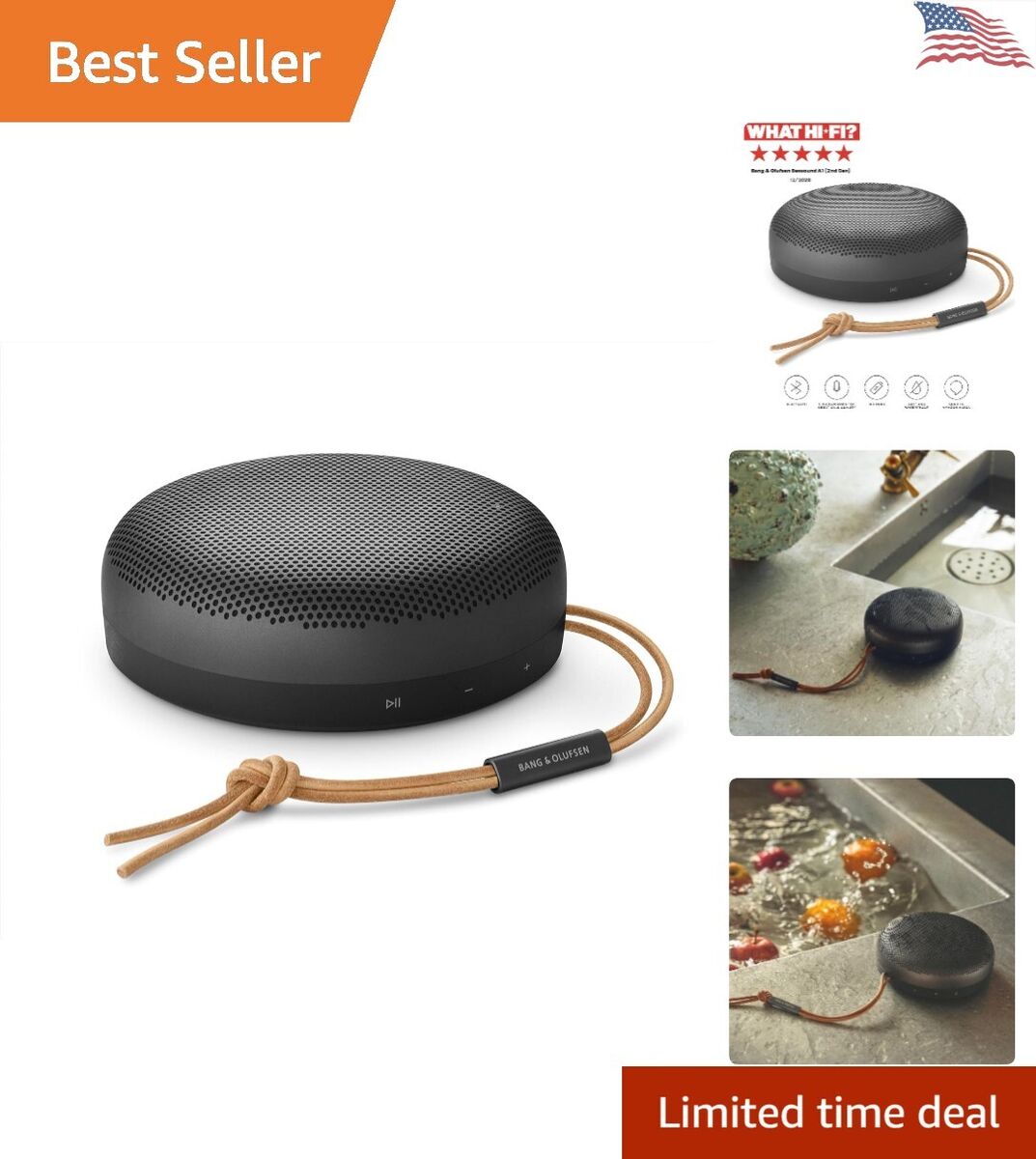 Bluetooth Speaker with Microphone - Beosound A1 2nd Bluetooth Speaker with Microphone - Beosound A1 2nd