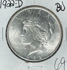 1922-D PEACE SILVER DOLLAR - BU ~BEAUTIFUL COIN~