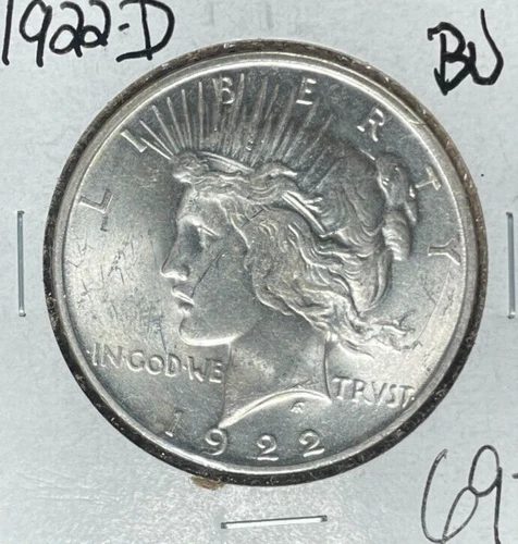 1922-D PEACE SILVER DOLLAR - BU ~BEAUTIFUL COIN~