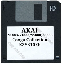 Akai S1000 / S5000 Floppy Disk Conga Collection KZV31026