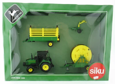 SIKU FARMER - JOHN DEERE 3400 Traktor SET - WERBEMODELL Promo -  in OVP - 1:32 - Bild 1 von 4