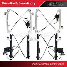 4x L&R Power Window Regulator Motor Assembly Fit Chevrolet Cadillac GMC 5.3 6.0L