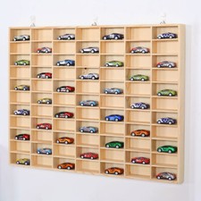 FOR Hot Wheels Diecast Car Matchbox 1/64 Display Wooden Unit Shelf Toy Storage