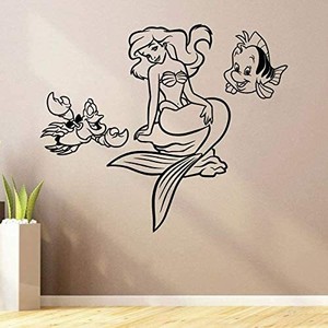Ariel Tail Little Mermaid Cartoon Home Room Wall Sticker Vinyl Art Decals Decor