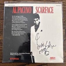 Scarface Laserdisc Signed Al Pacino & Angel Salazar Proof Autograph
