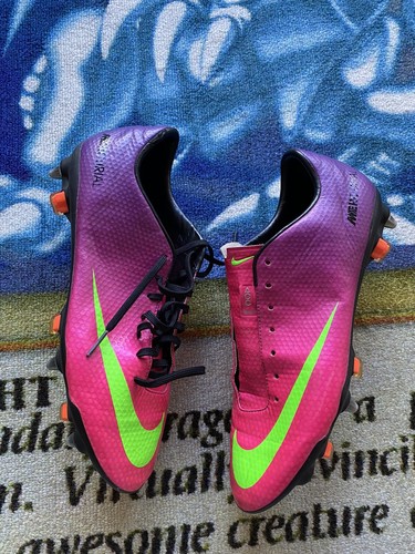Nike Mercurial Vapor IX FG Pink ACC Sz 8.5 Football Cleats Soccer Italy Ronaldo