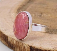 925 Silver Sterling Ring, Rhodochrosite Ring, Handmade Ring, Gift For Her