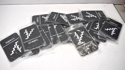 Lot of 20 Thunder Industrial Stairs Information Symbol Signs w Braille 6'' x 9''