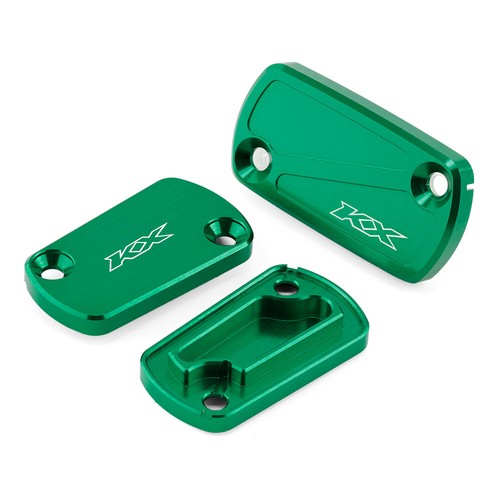 CNC Front Rear Brake/Clutch Reservoir Cover For KAWASAKI KX 250/X KX450 KX 450SR - Picture 6 of 10