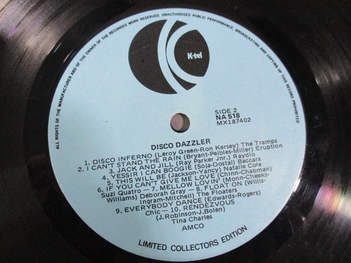 33RPM Disco Dazzler 20 Dynamic Hits Original Stars KTel International 285 Tested - Picture 8 of 11