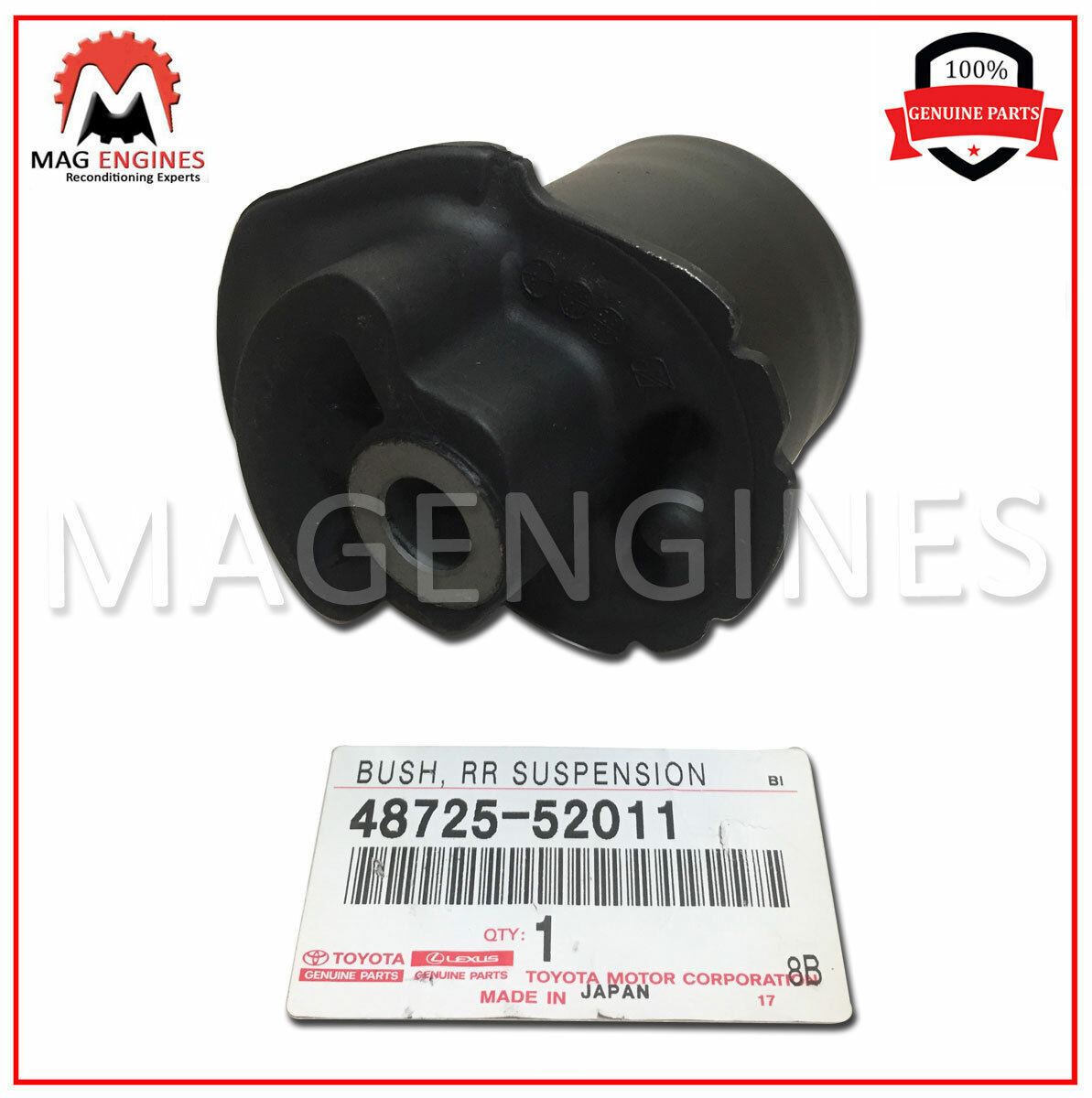 48725-52011 GENUINE OEM BUSH, REAR AXLE CARRIER, RH/LH 4872552011