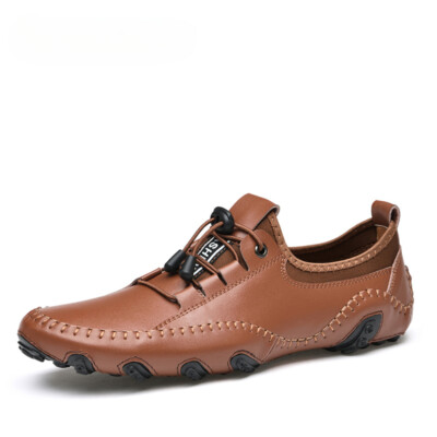 Casual Shoes Men Genuine Leather Sneakers Breathable Fashion