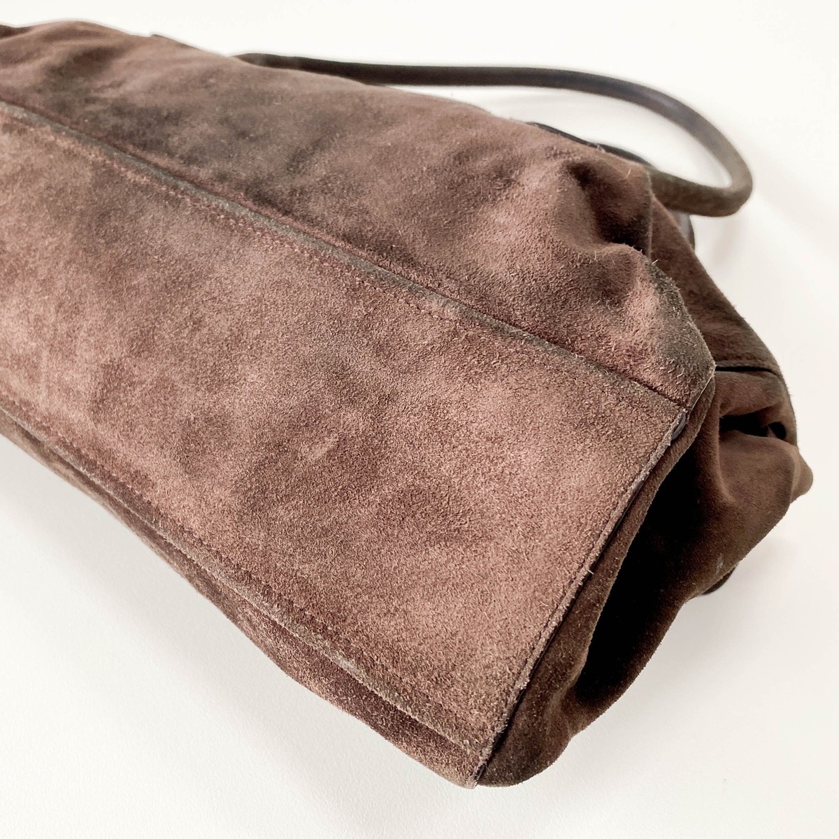 PRADA Archive Suede Brown Shoulder Bag | eBay