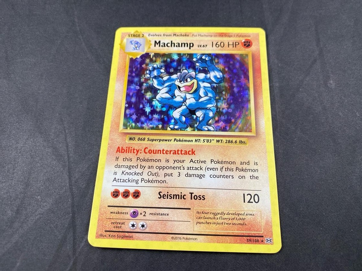 MACHAMP 59/108 POKEMON EVOLUTIONS HOLO RARE | eBay
