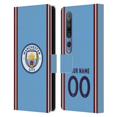 CUSTOM MANCHESTER CITY FC 2022/23 BADGE KIT LEATHER BOOK CASE FOR XIAOMI PHONES