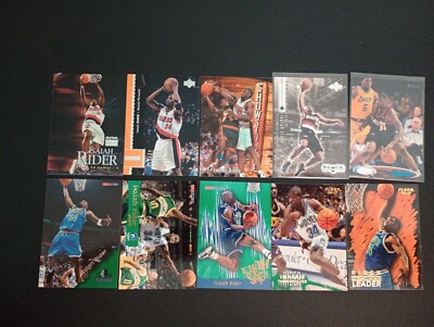 10 ct lot of Different Isaiah Rider Cards Trail Balzers Timberwolves