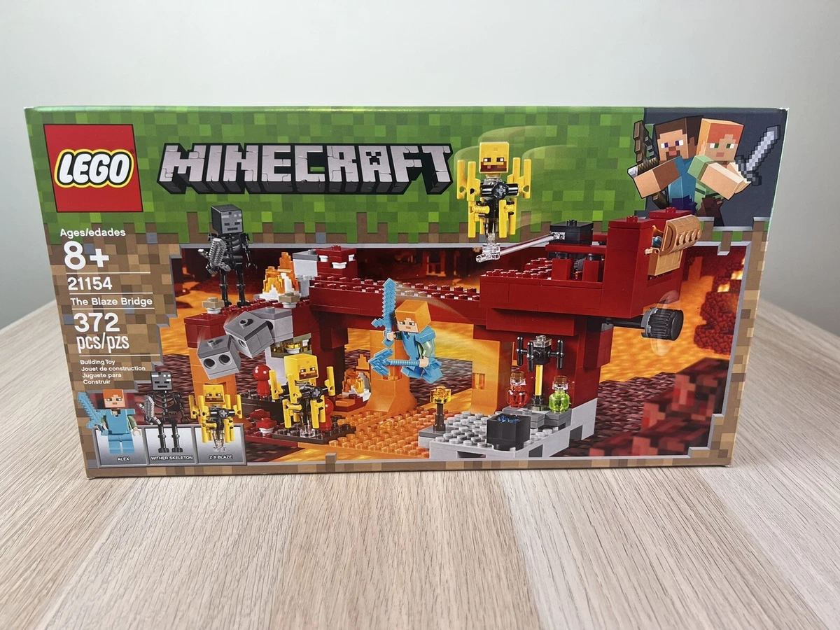 LEGO MINECRAFT 21154 The Blaze Bridge 372 pcs Wither Skeleton RETIRED