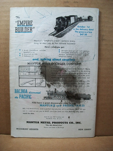 Lot of 6 ~ Model Railroader Magazine ~ 1947 - April, June, Oct, Nov, Dec (X2) - Imagen 7 de 15