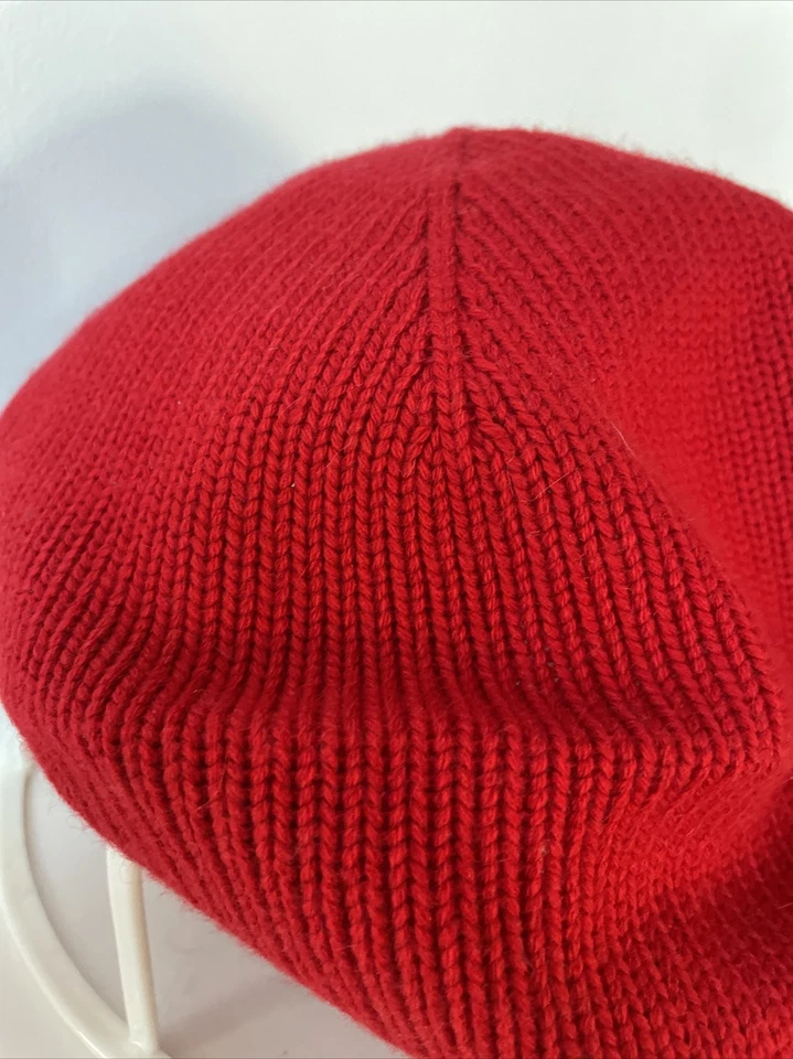 Charter Club Womens Rib Beret Red - Image 4 of 4